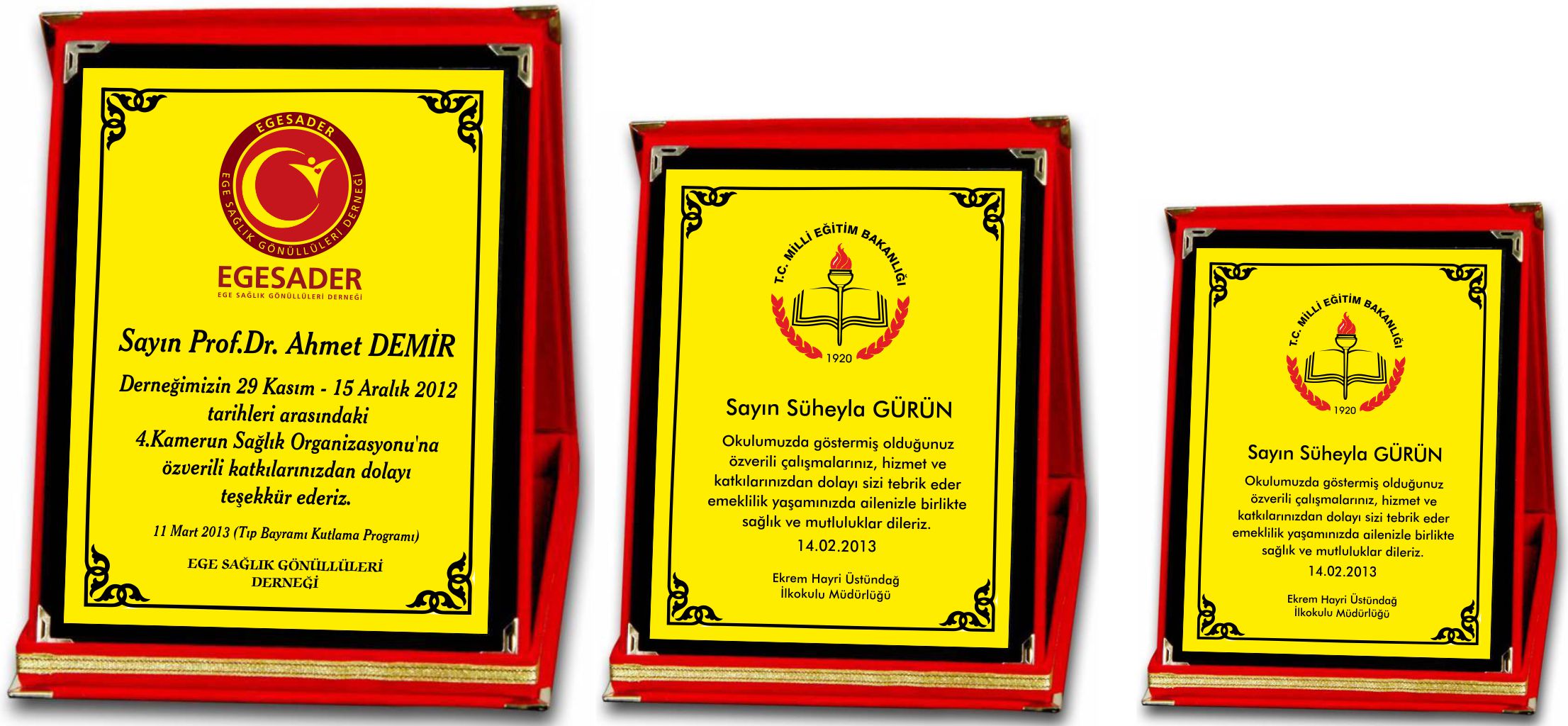 İdeal Plaket Altın 